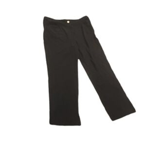 St. John Women's Solid Black Work Pants Sz 12